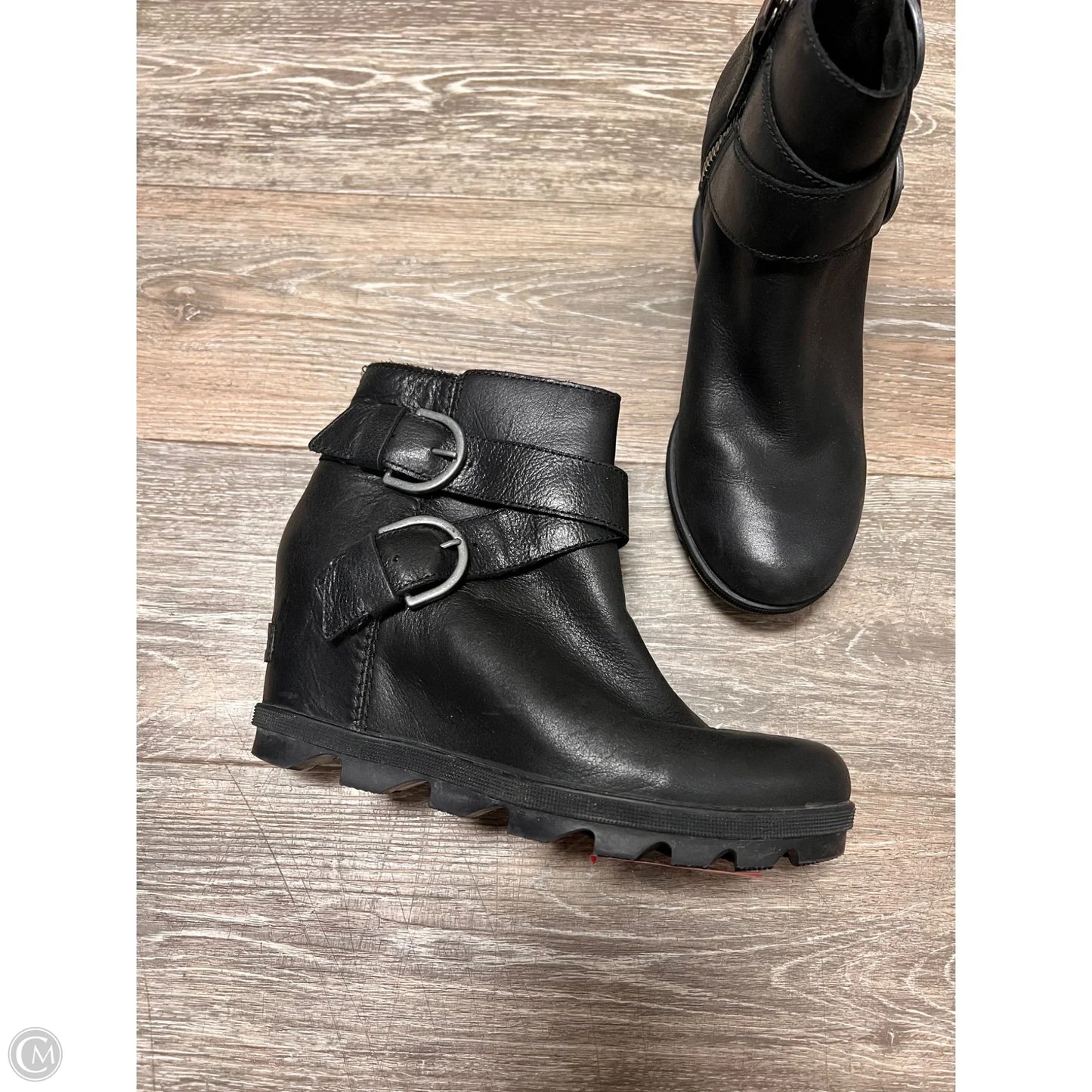 Boots Ankle Heels By Sorel In Black, Size: 7.5
