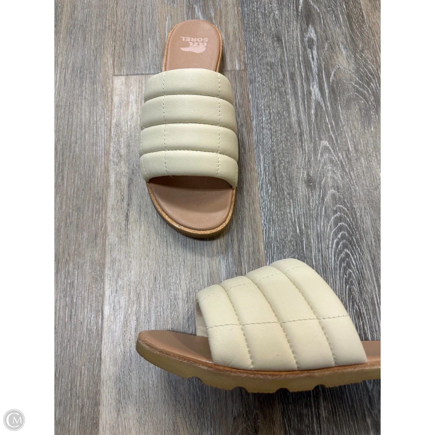 Sandals Flats By Sorel In Cream, Size: 8