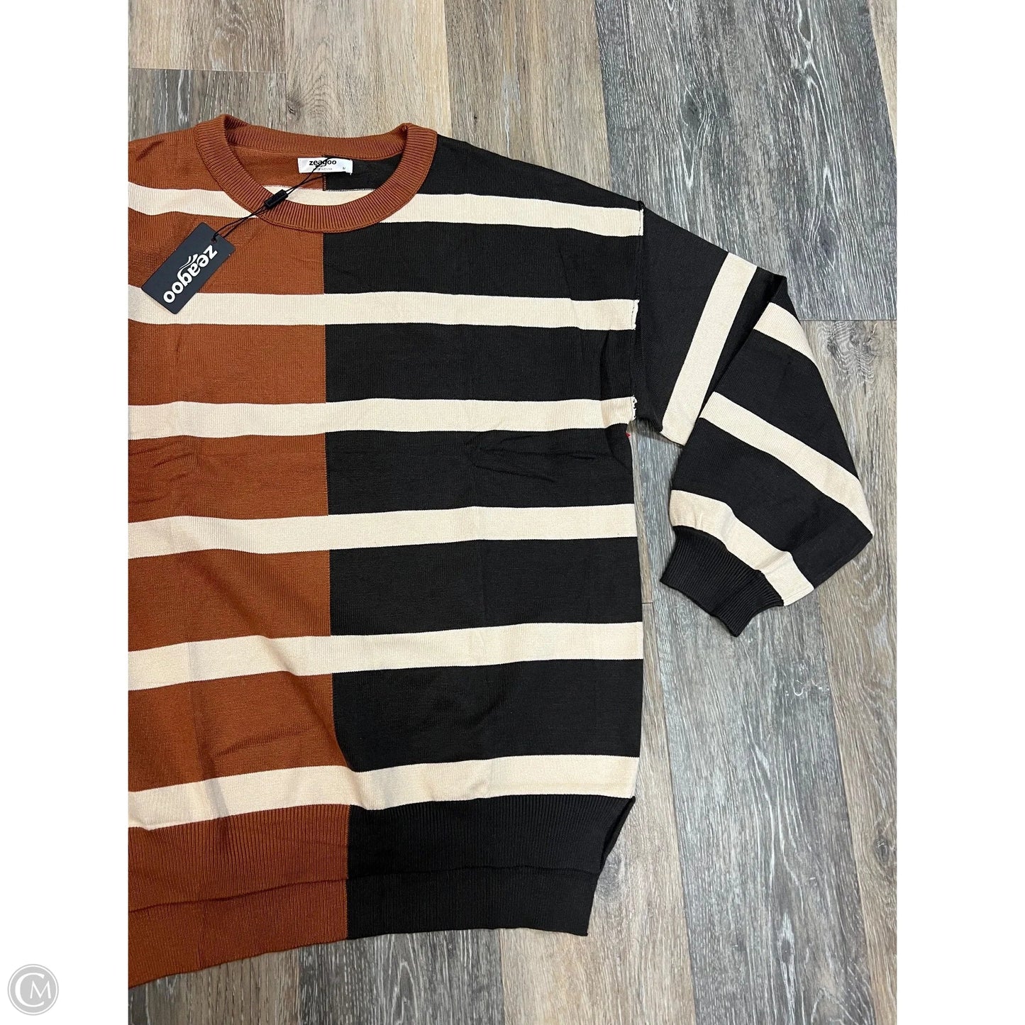 Sweater By Zeagoo In Brown, Size: M