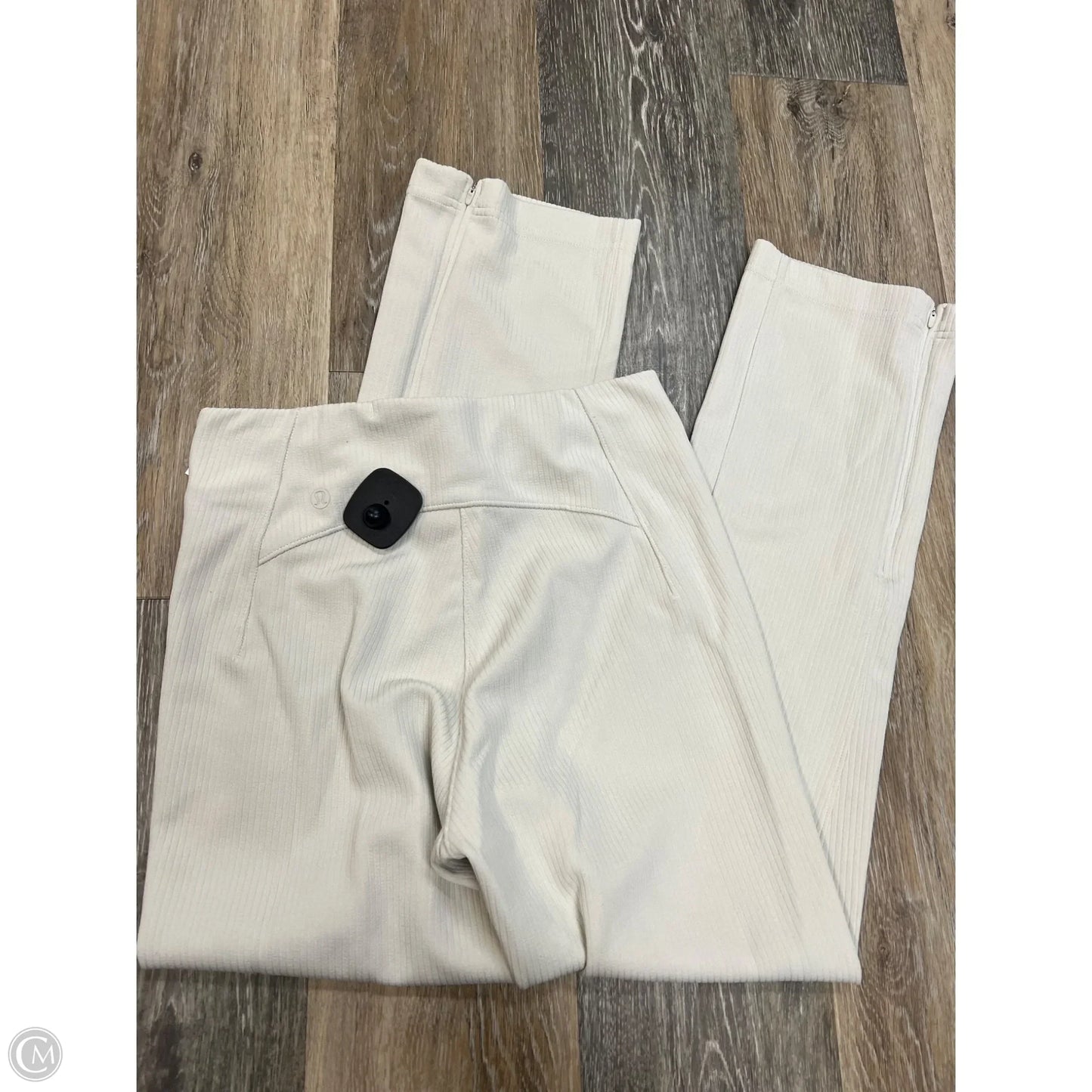 Athletic Pants By Lululemon In Cream, Size: 4