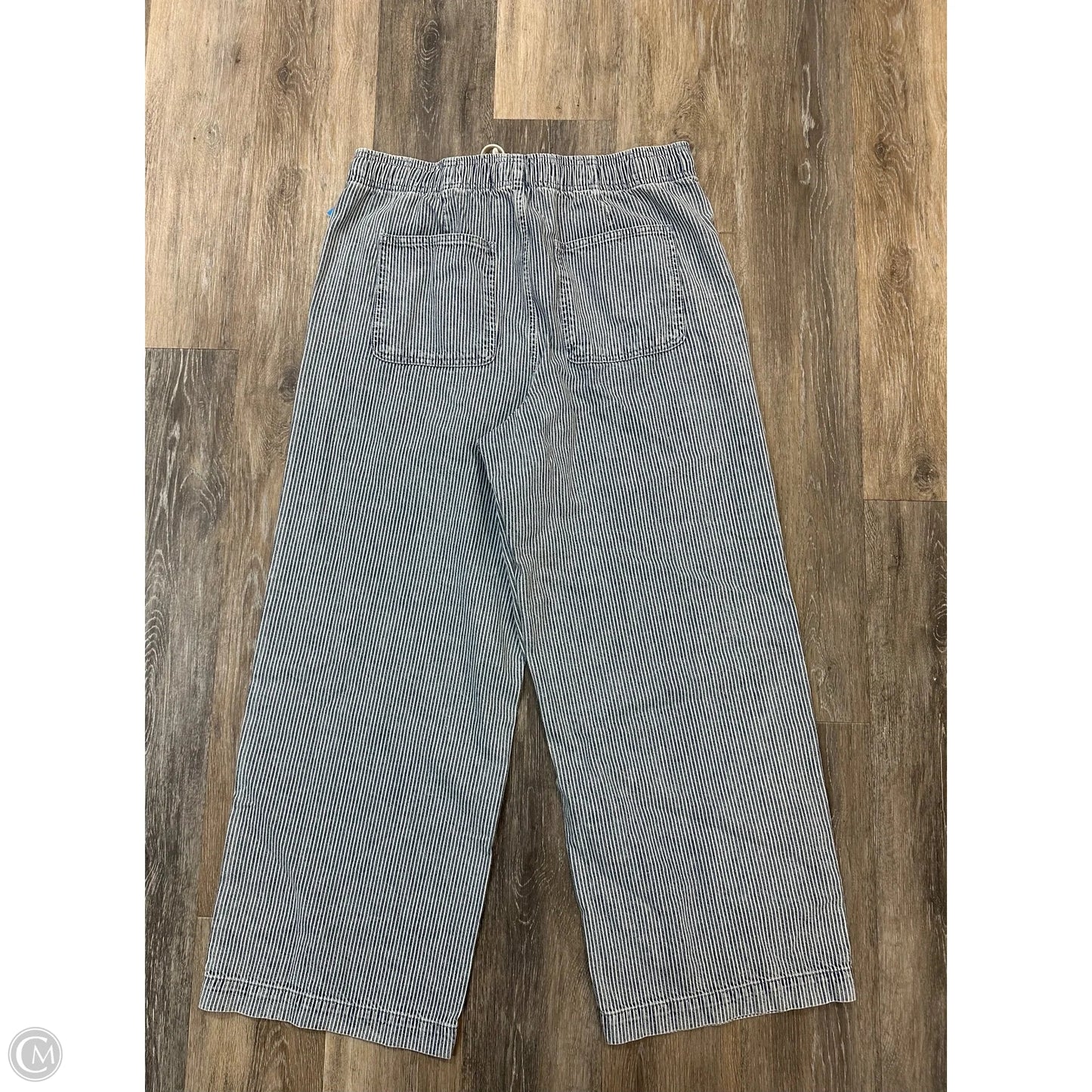 Jeans Wide Leg By Gap In Blue Denim, Size: L