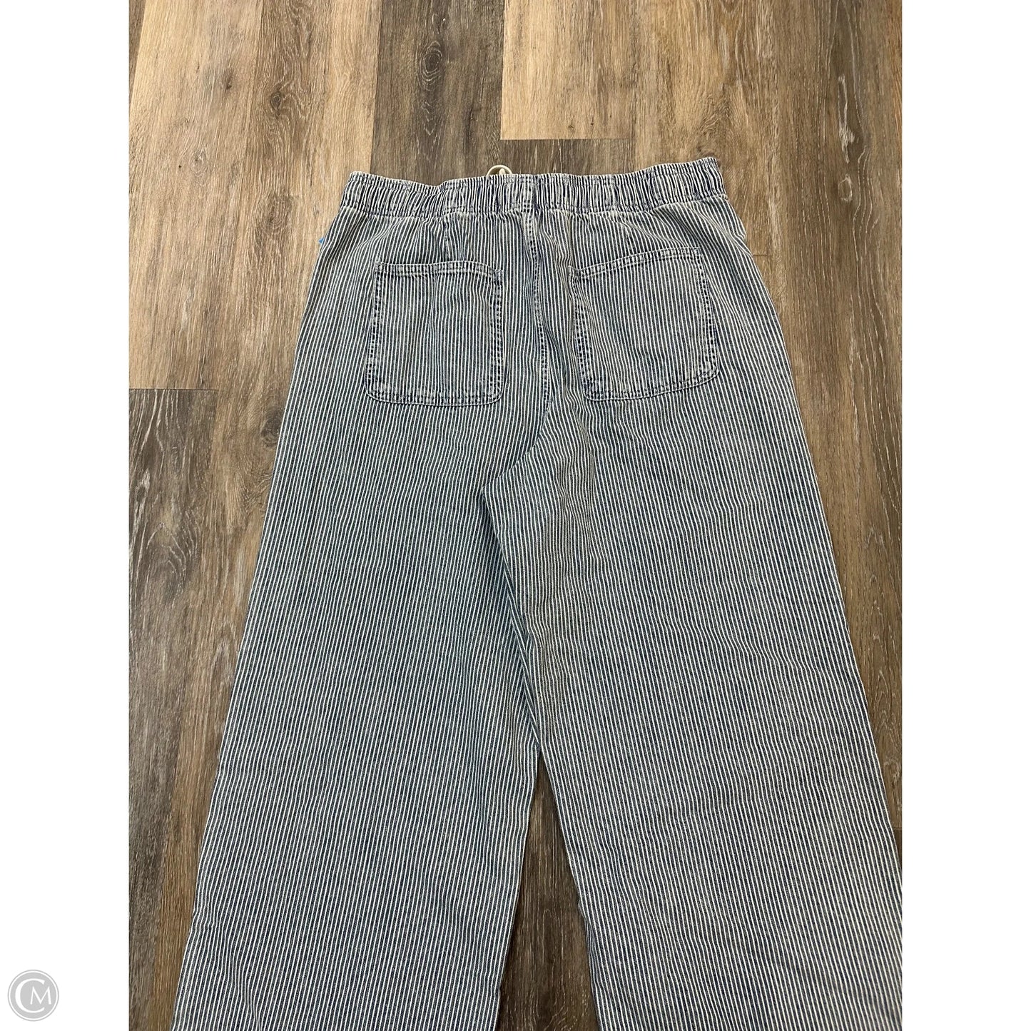 Jeans Wide Leg By Gap In Blue Denim, Size: L
