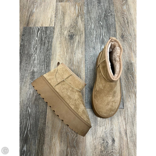Boots Ankle Flats By Olivia and Kate Mentor In Tan, Size: 8