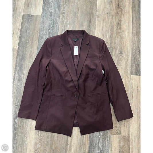 Blazer By Ann Taylor In Maroon, Size: 14