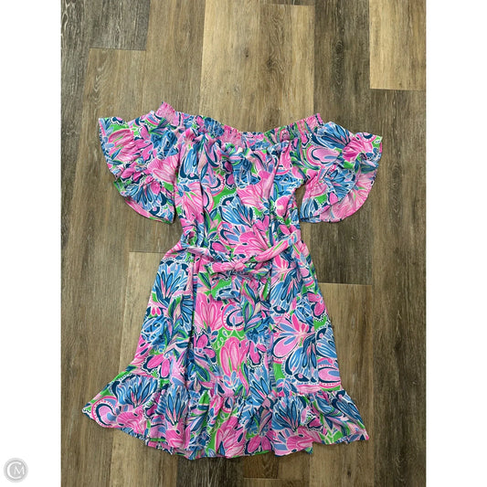 Dress Designer By Lilly Pulitzer In Floral Print, Size: Xl