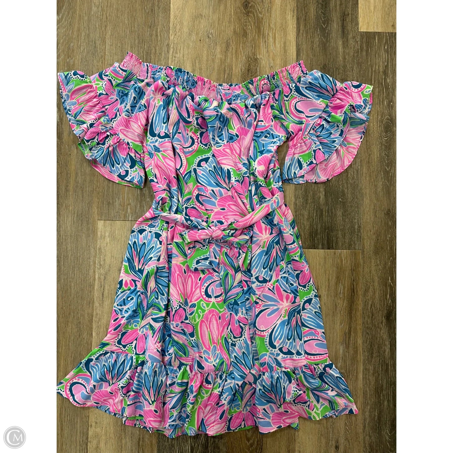 Dress Designer By Lilly Pulitzer In Floral Print, Size: Xl