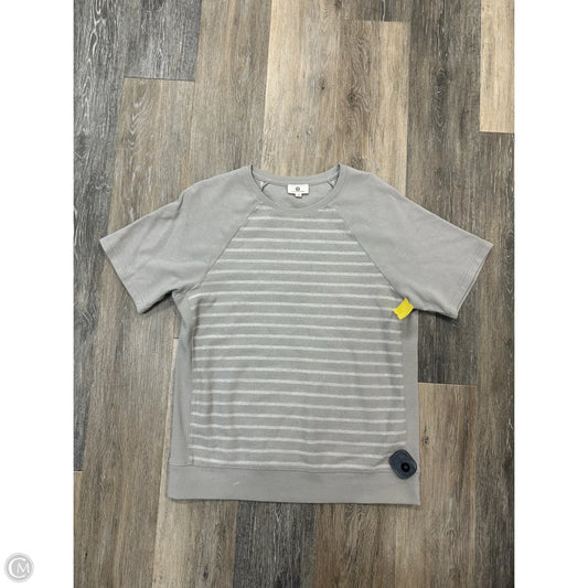 Top Short Sleeve By Adriano Goldschmied In Grey, Size: S