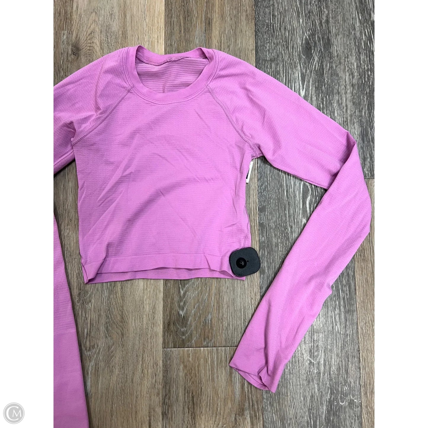 Athletic Top Long Sleeve Crewneck By Lululemon In Pink, Size: 2