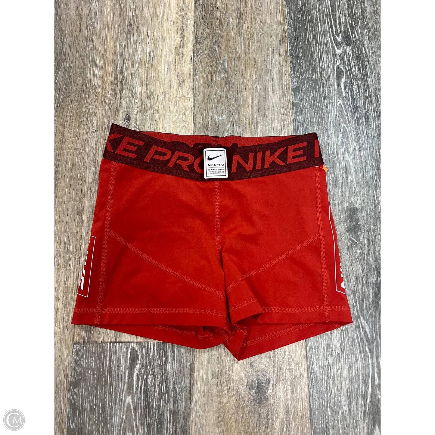 Athletic Shorts By Nike Apparel In Orange, Size: S