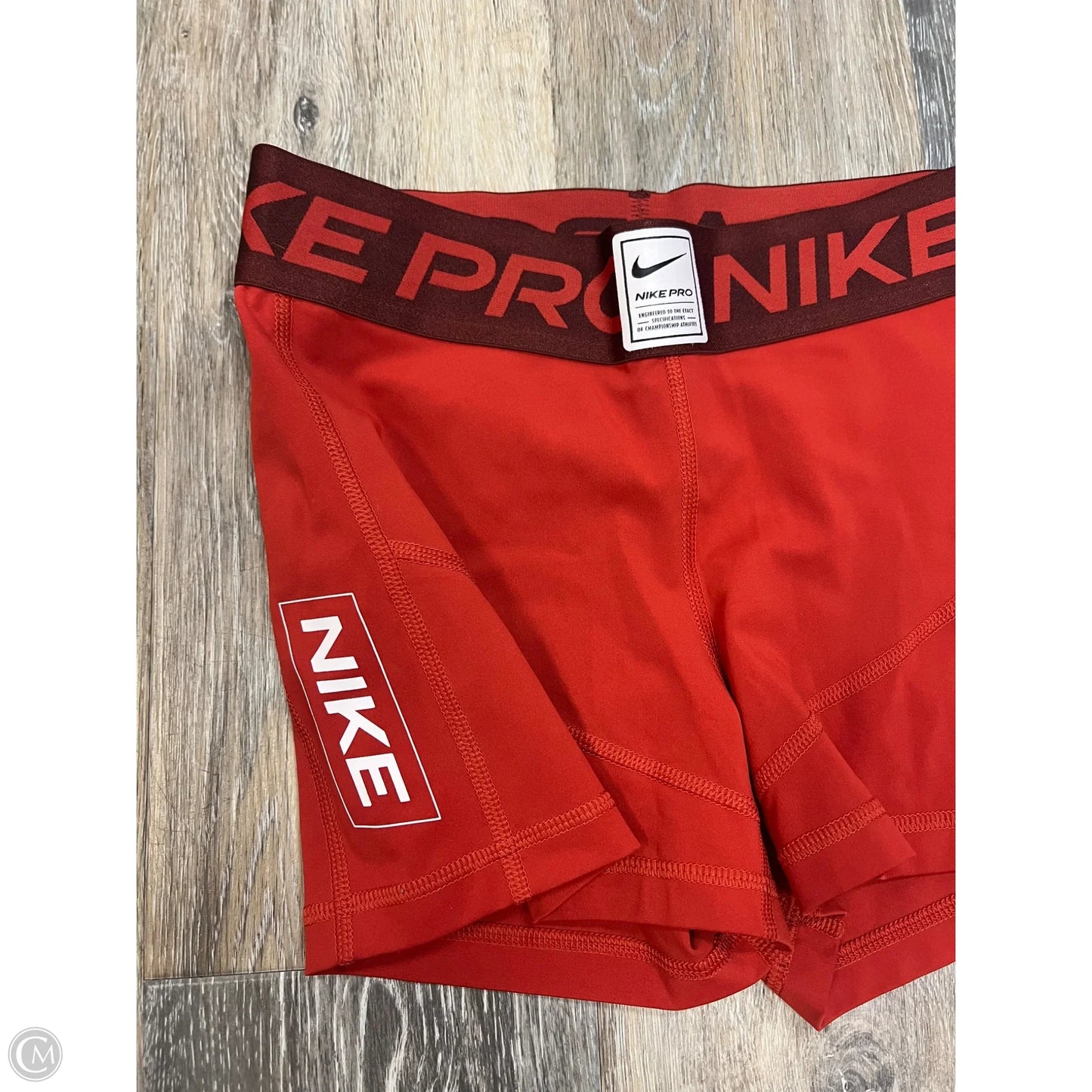Athletic Shorts By Nike Apparel In Orange, Size: S