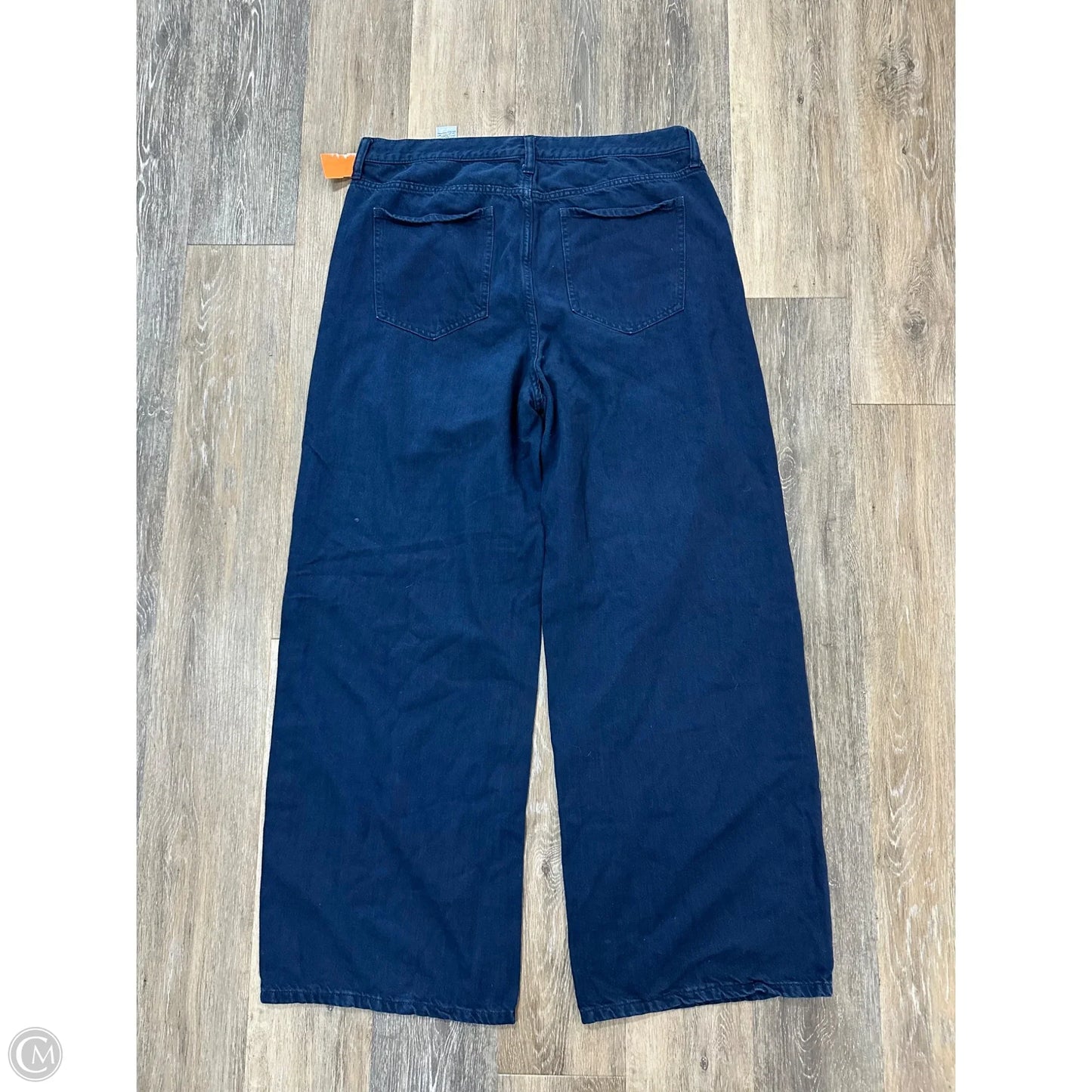 Jeans Wide Leg By Banana Republic In Blue Denim, Size: 18
