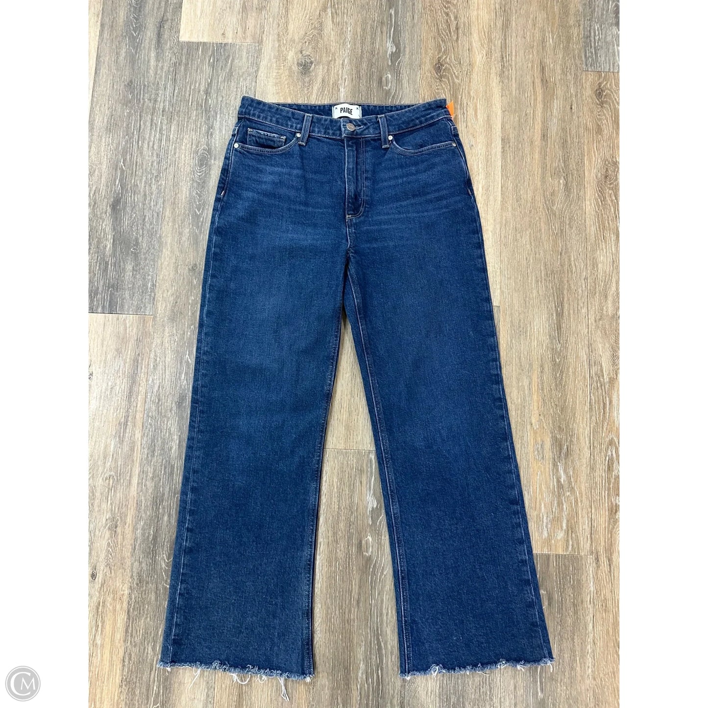 Jeans Wide Leg By Paige In Blue Denim, Size: 6/28