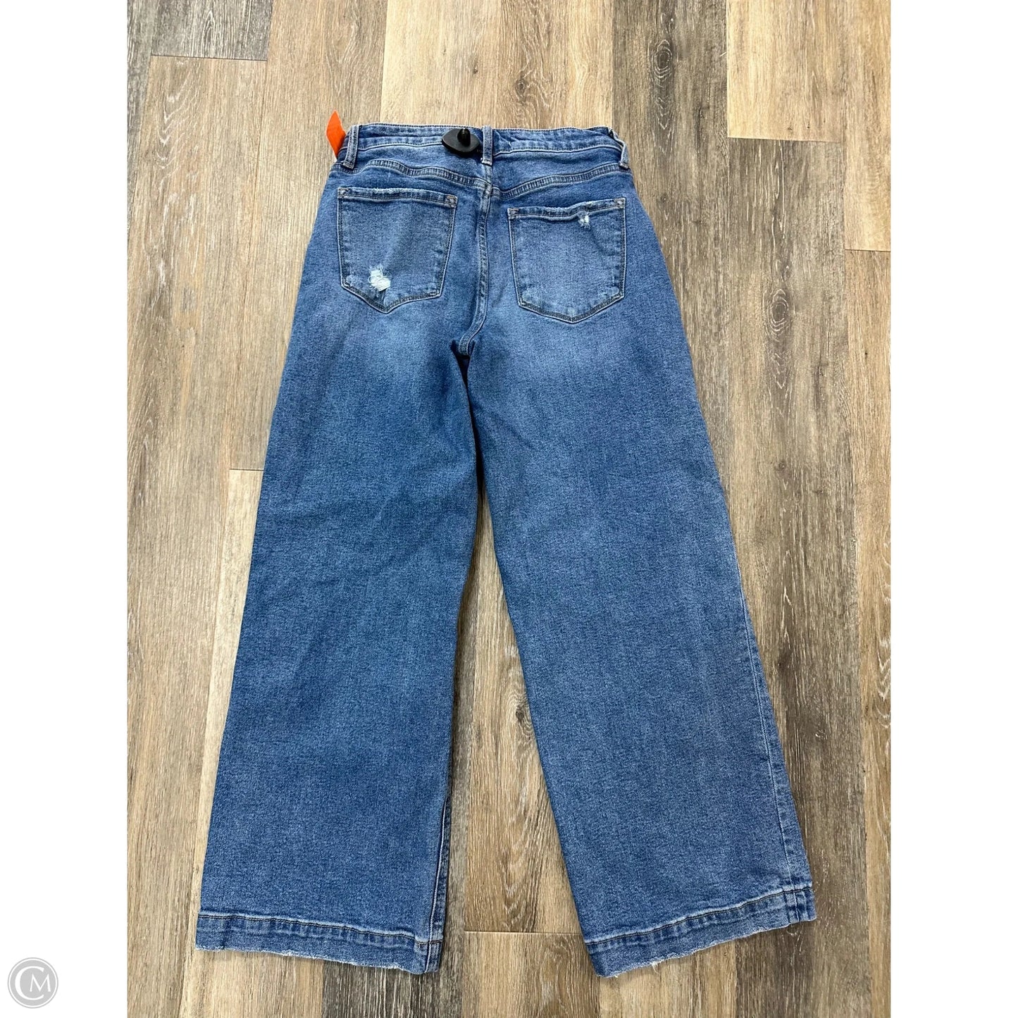 Jeans Wide Leg By Vervet In Blue Denim, Size: 4