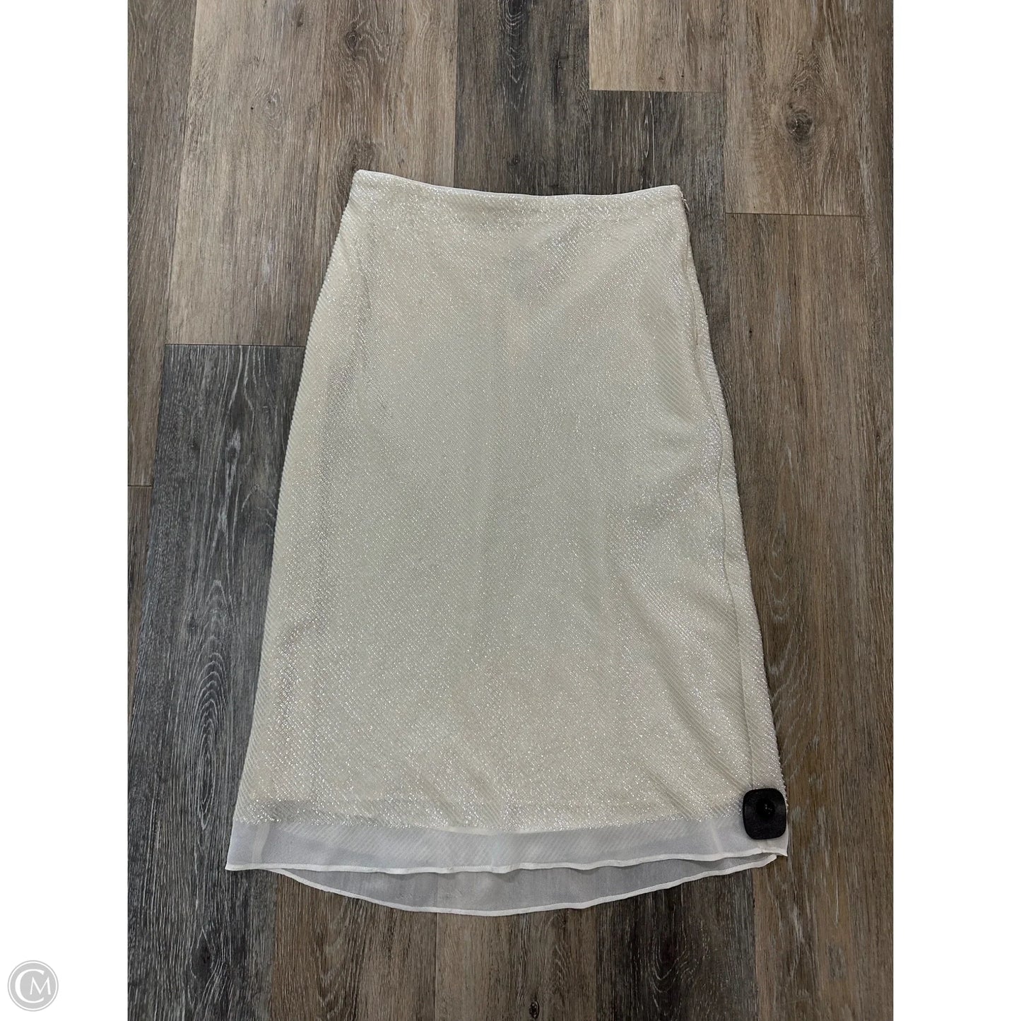 Skirt Maxi By Banana Republic In Cream, Size: S