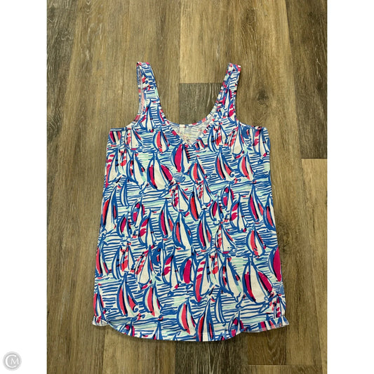 Tank Top Designer By Lilly Pulitzer In Blue, Size: L