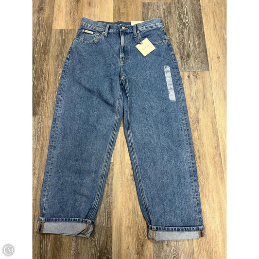 -Jeans Wide Leg By Calvin Klein In Blue Denim, Size: 8/29