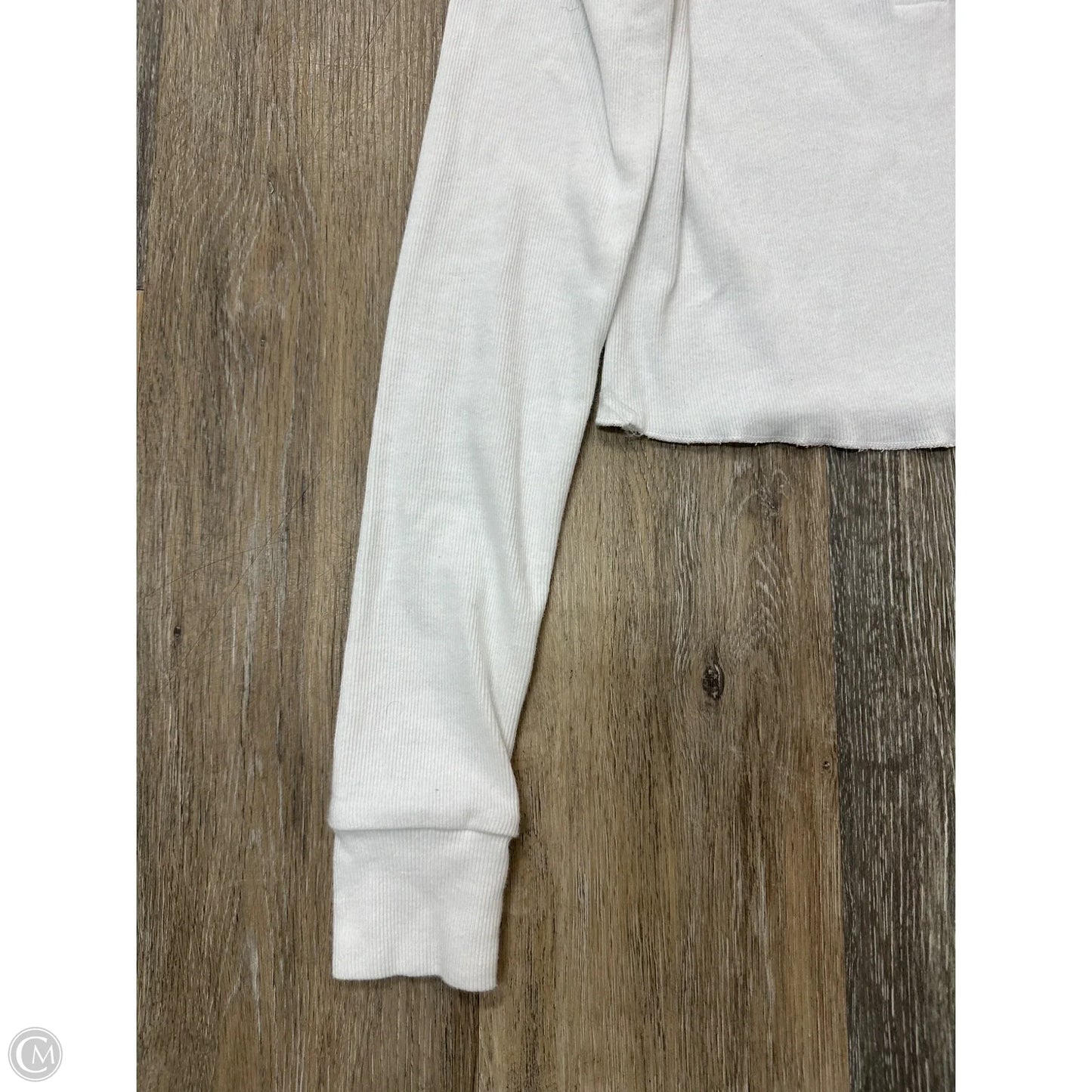Top Long Sleeve By Tna In White, Size: S