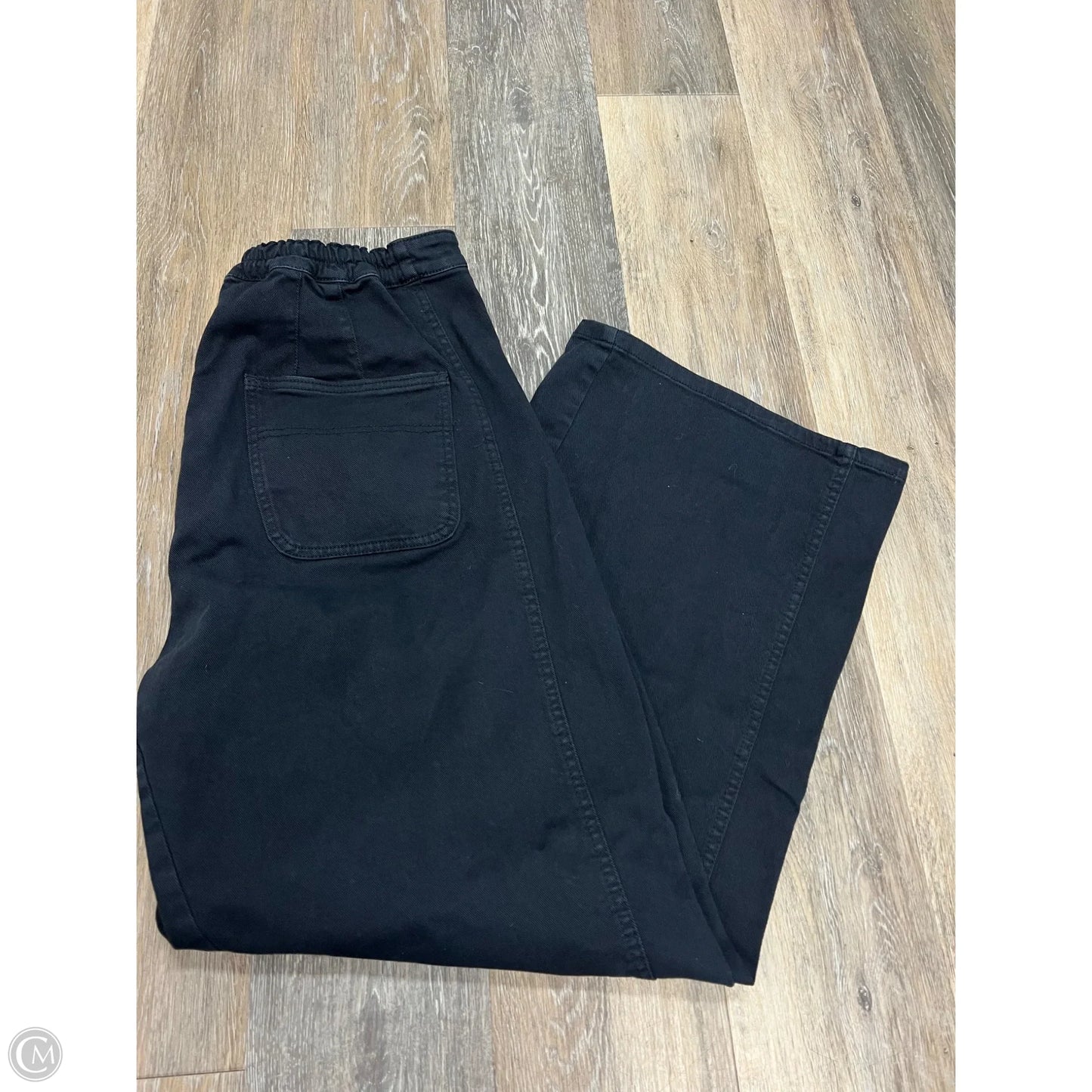 Pants Wide Leg By Pilcro In Black Denim, Size: M