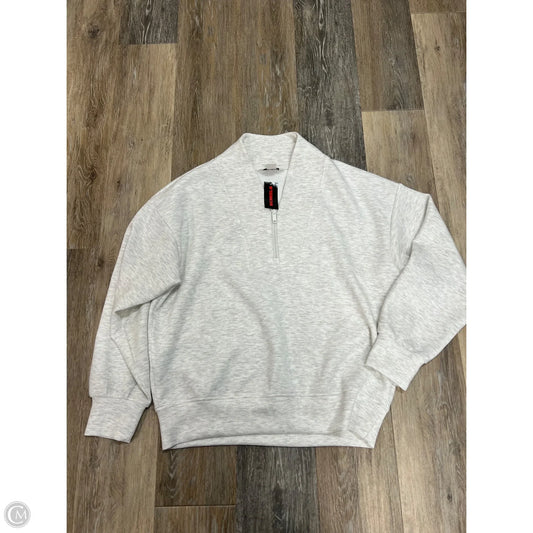 Athletic Sweatshirt Collar By Rae Mode In Grey, Size: S
