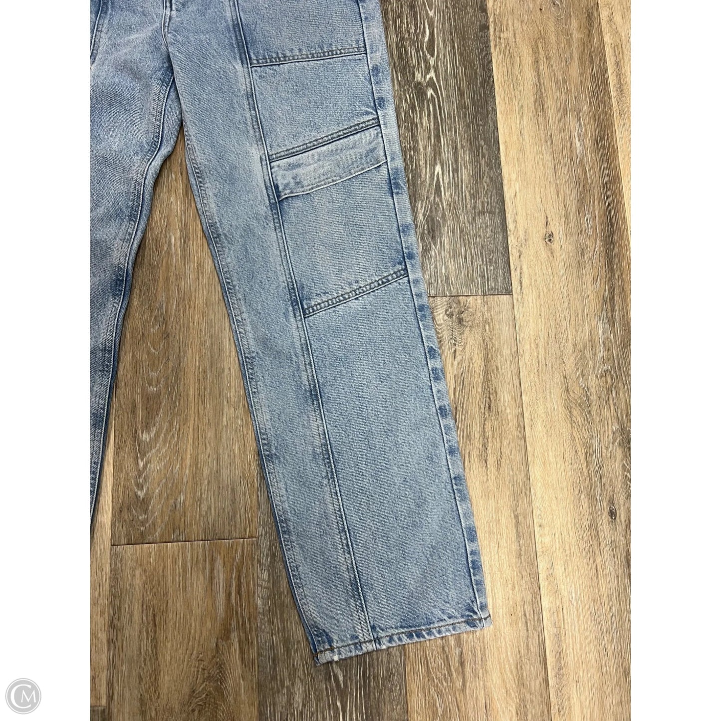 Jeans Straight By Agolde In Blue Denim, Size: 8