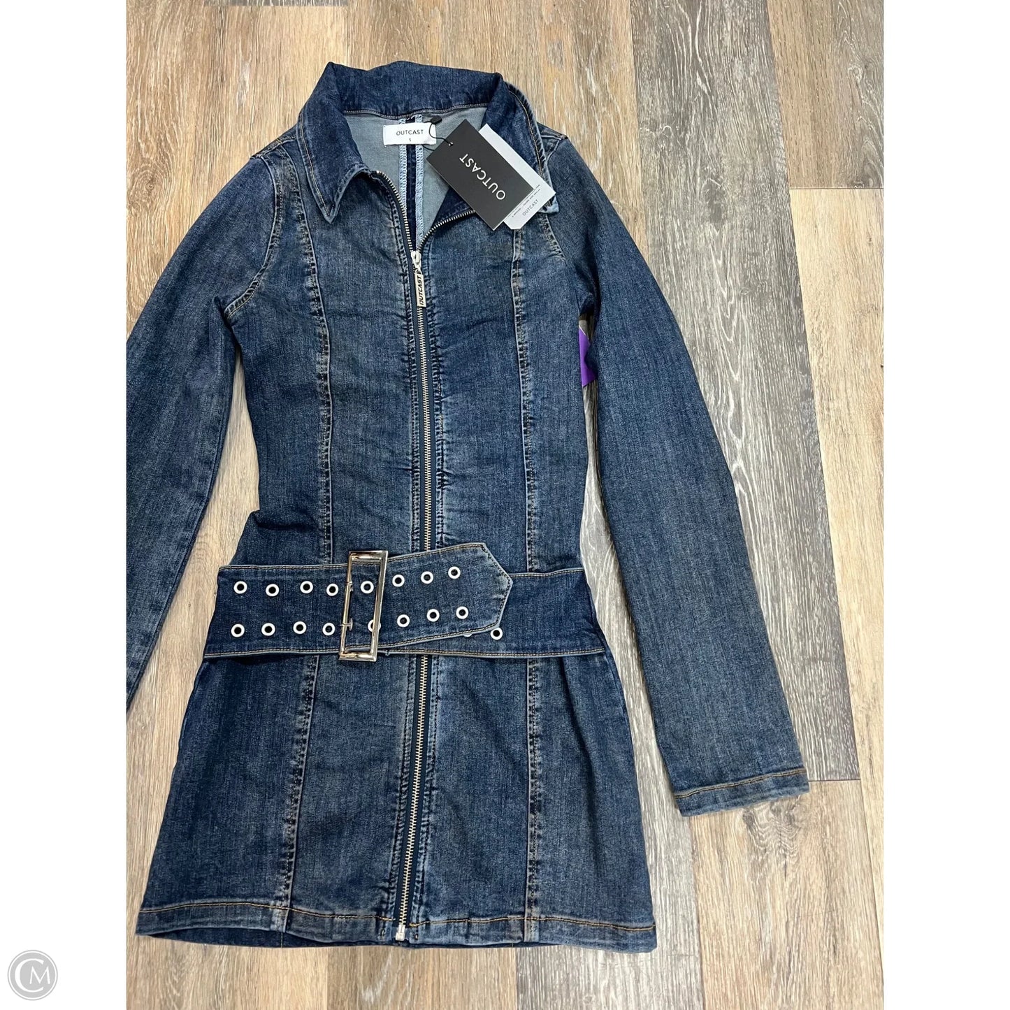Dress Casual Short By Outcast In Blue Denim, Size: S