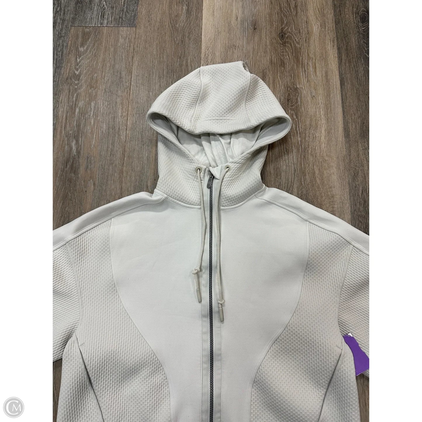 Athletic Sweatshirt Hoodie By Lululemon In White, Size: S
