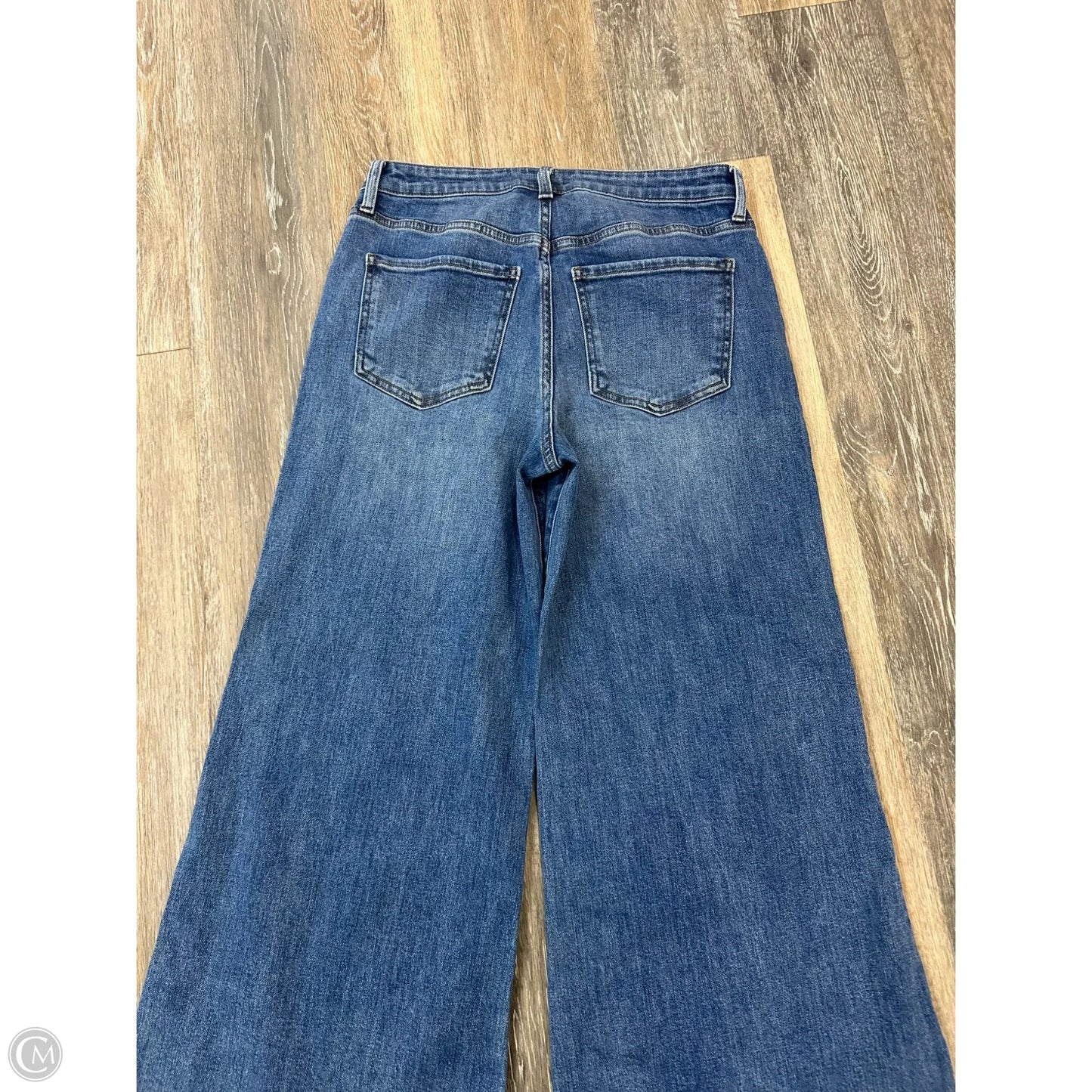 Jeans Wide Leg By Kut In Blue Denim, Size: 4