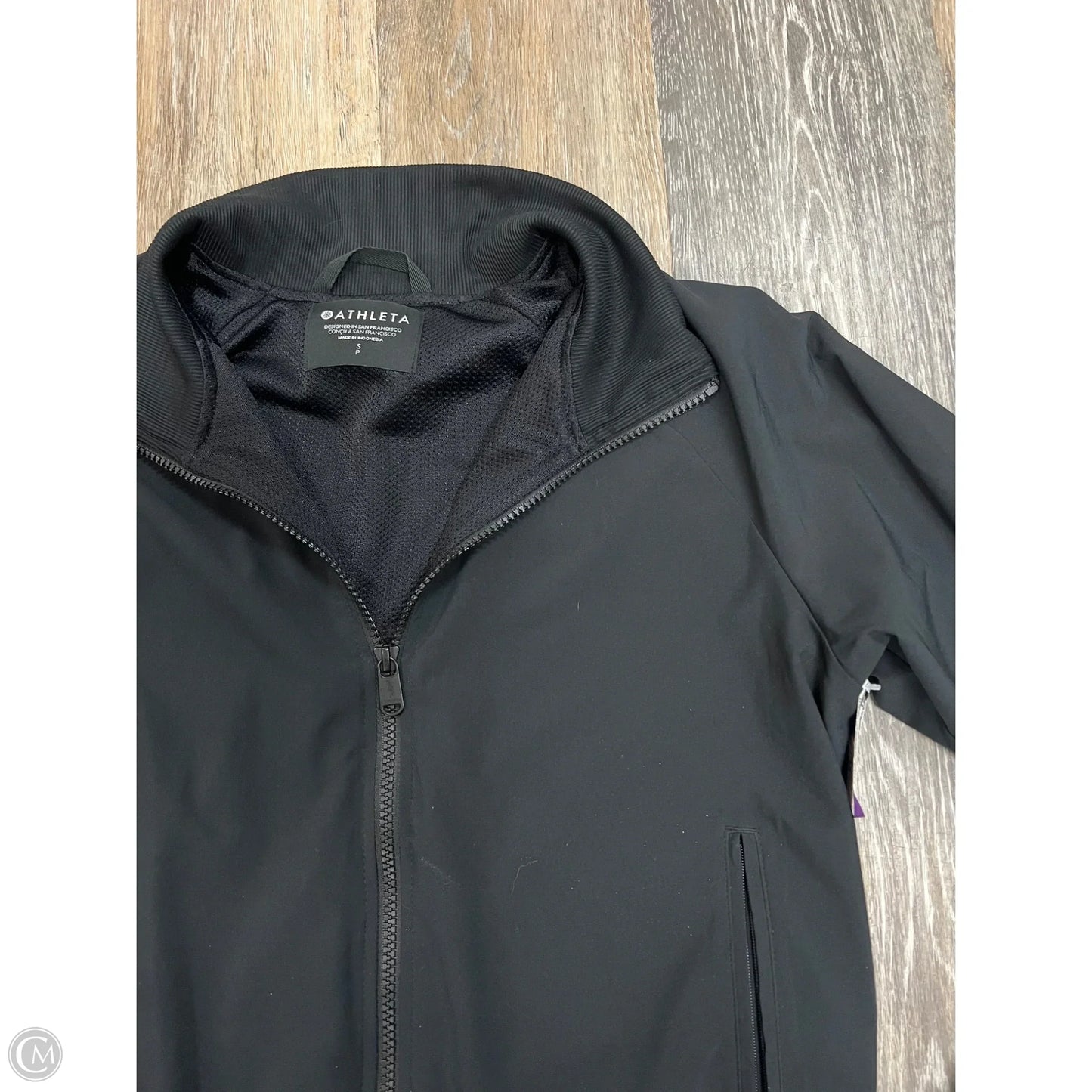 Athletic Jacket By Athleta In Black, Size: S