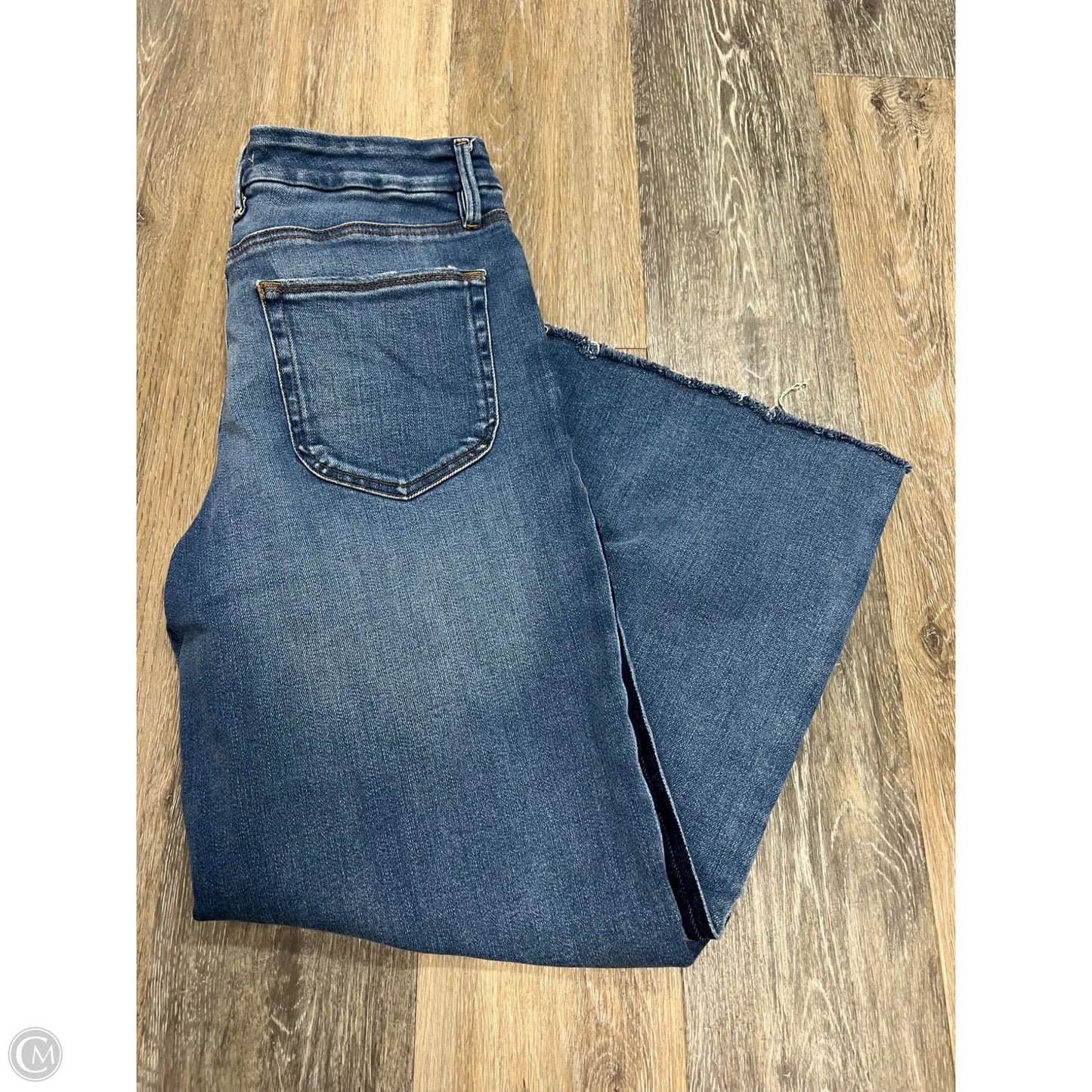 Jeans Wide Leg By Good American In Blue Denim, Size: 10