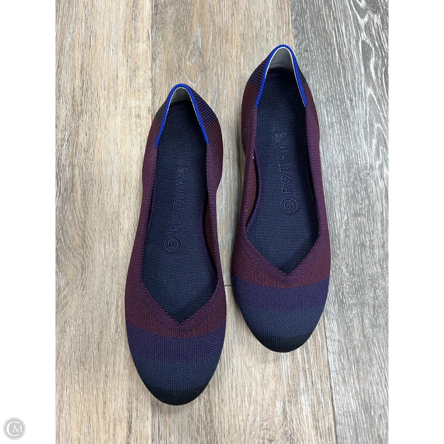 Shoes Flats By Rothys In Maroon, Size: 8