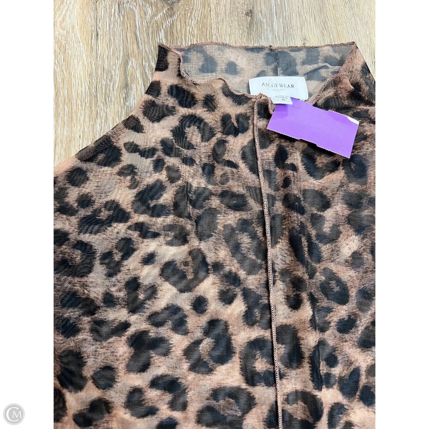 Top Long Sleeve By Anniewear In Animal Print, Size: S
