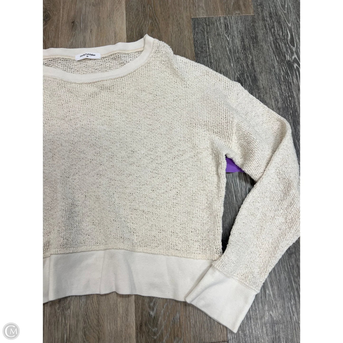 Sweater By Perfect White Tee In Cream, Size: Xs