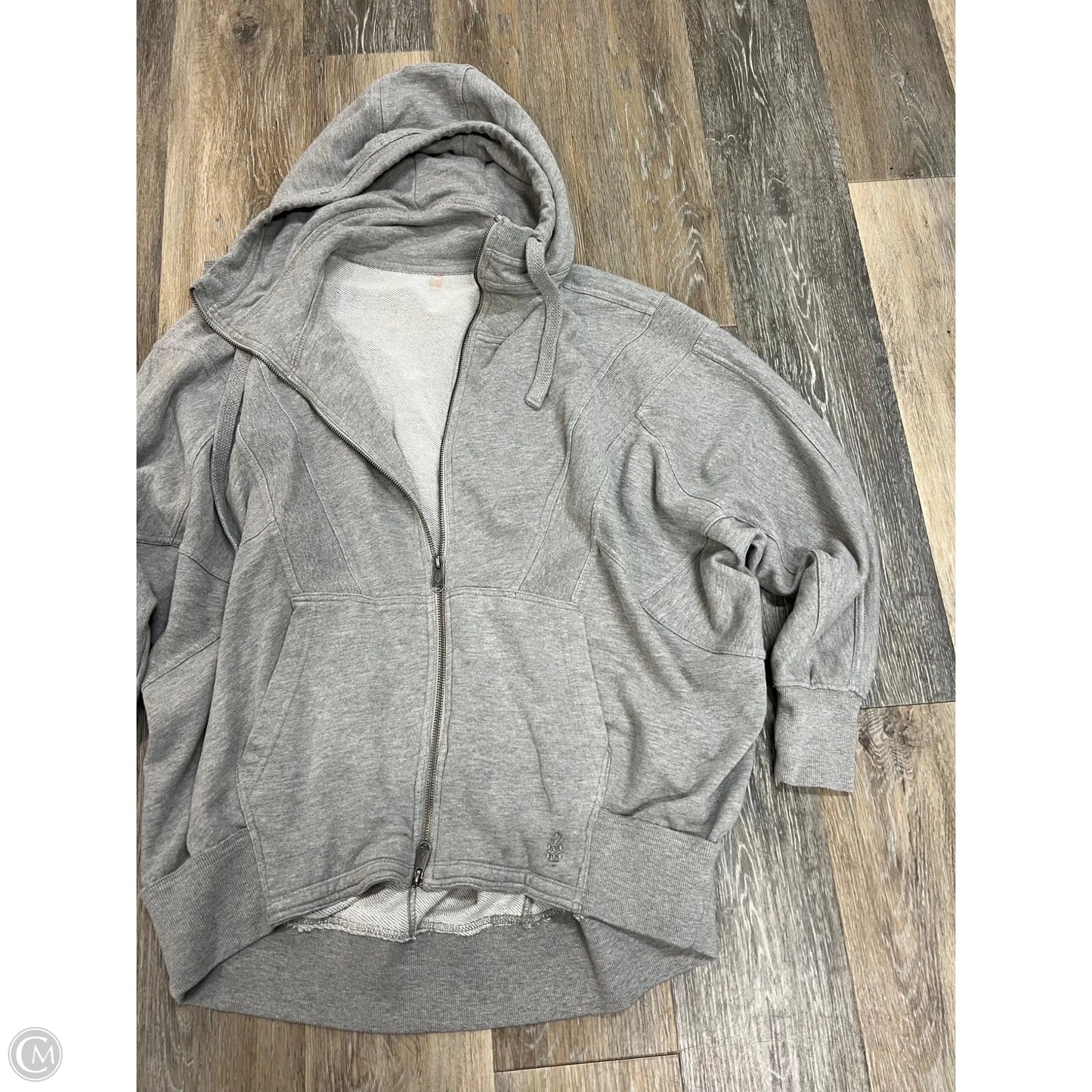Athletic Sweatshirt Hoodie By Free People In Grey, Size: Xs
