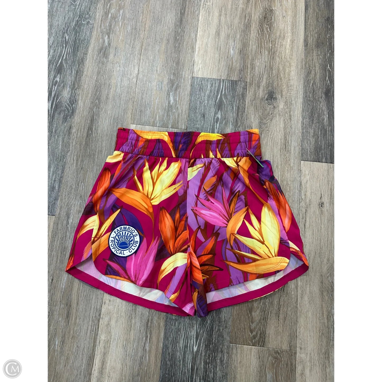 Athletic Shorts By Adidas In Floral Print, Size: M