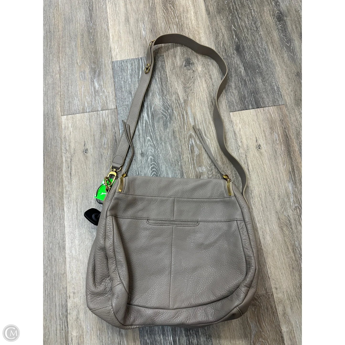 Handbag Leather By Hobo Intl, Size: Large