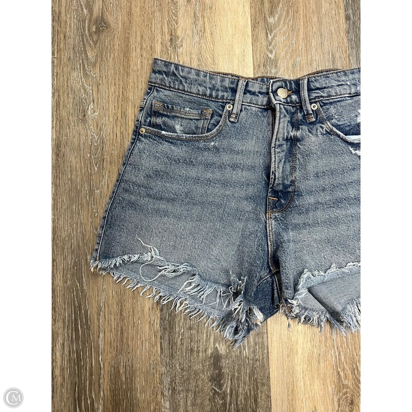 Shorts By Good American In Blue Denim, Size: 2/26