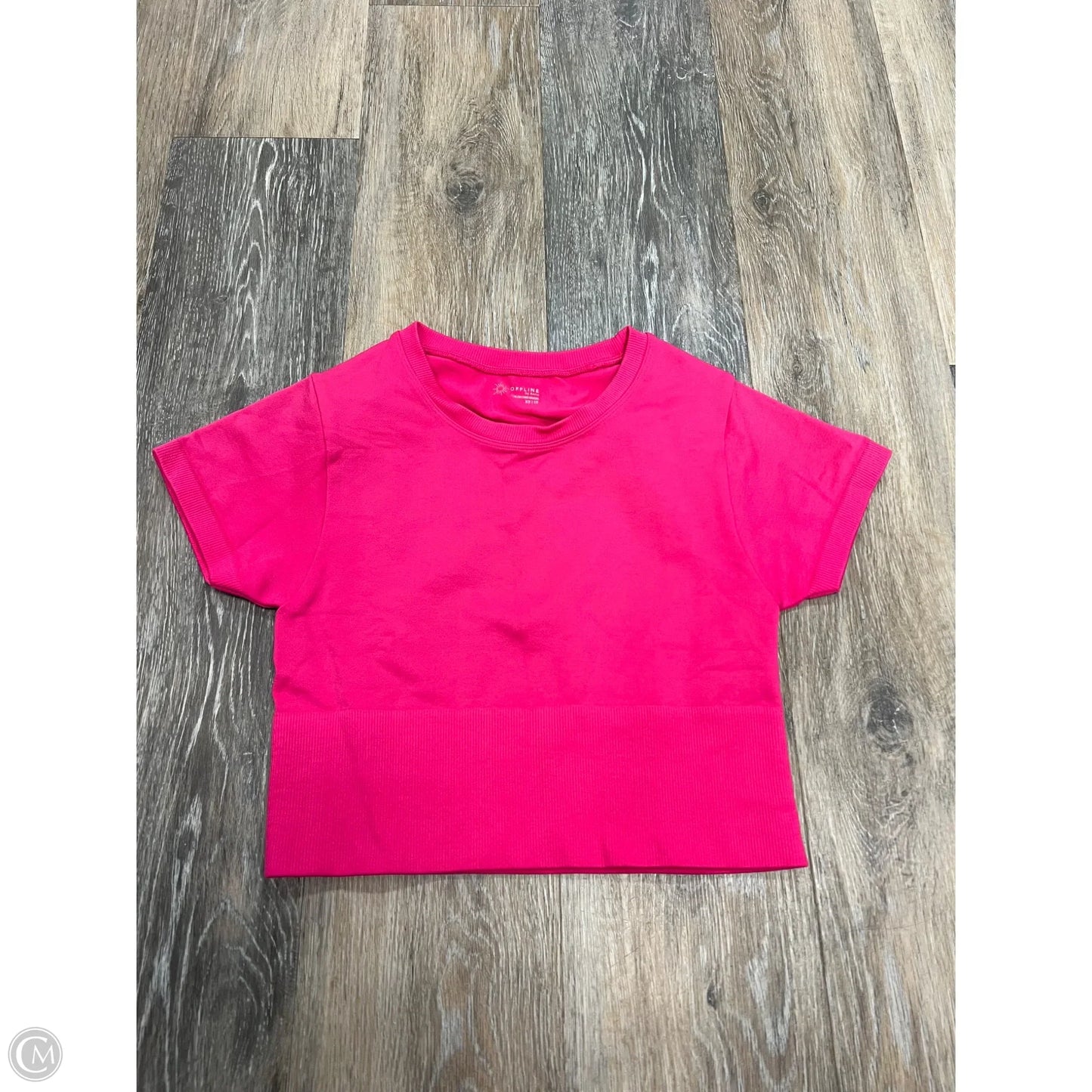 Athletic Top Short Sleeve By Offline In Pink, Size: Xs