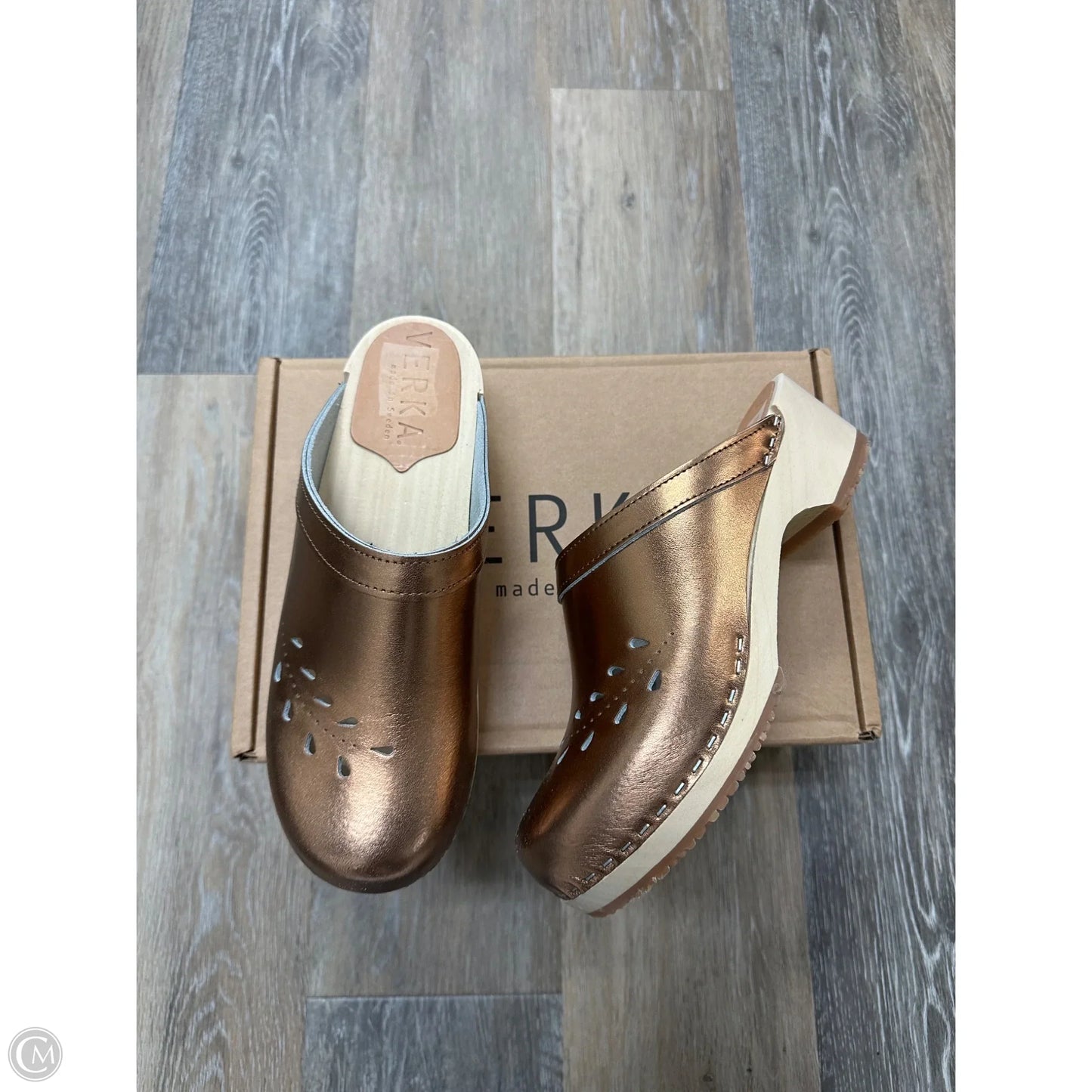 Shoes Flats By Verka In Bronze, Size: 8.5