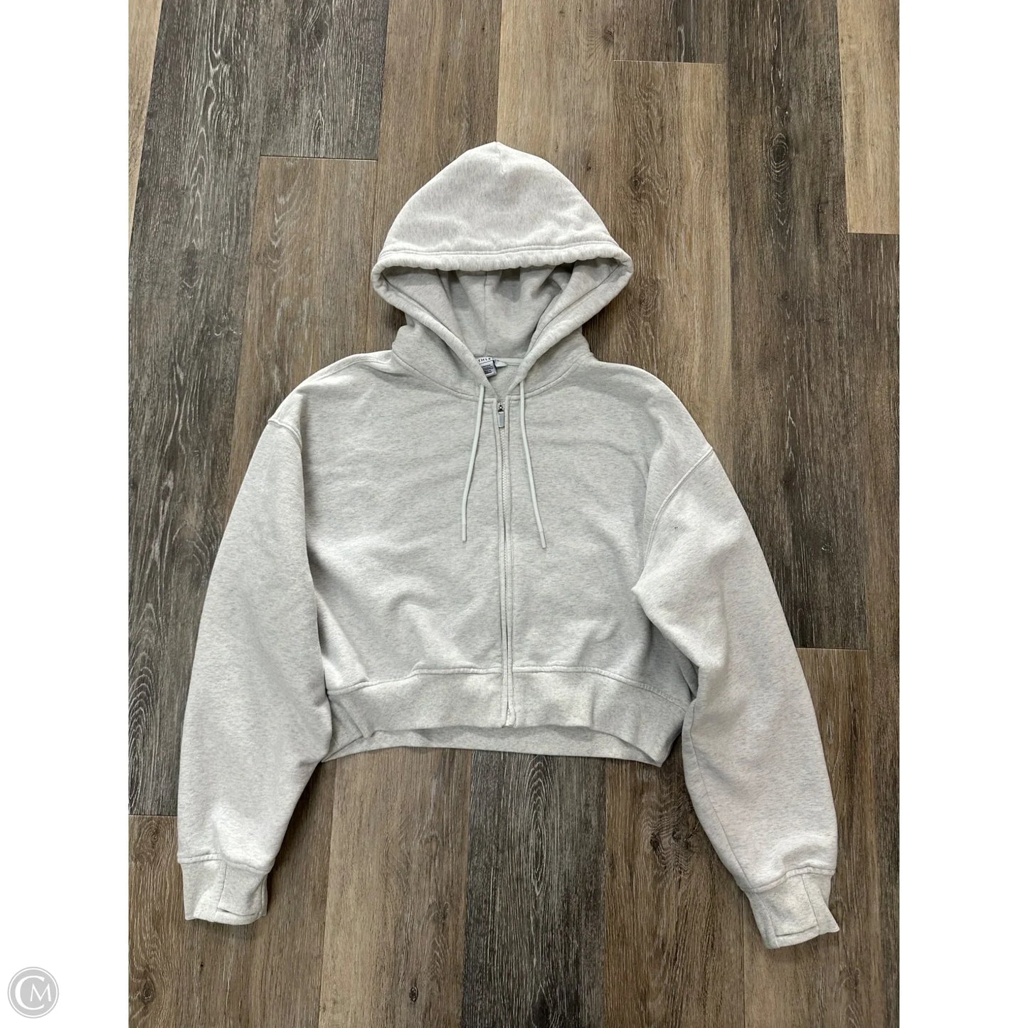 Athletic Sweatshirt Hoodie By Athleta In Grey, Size: M