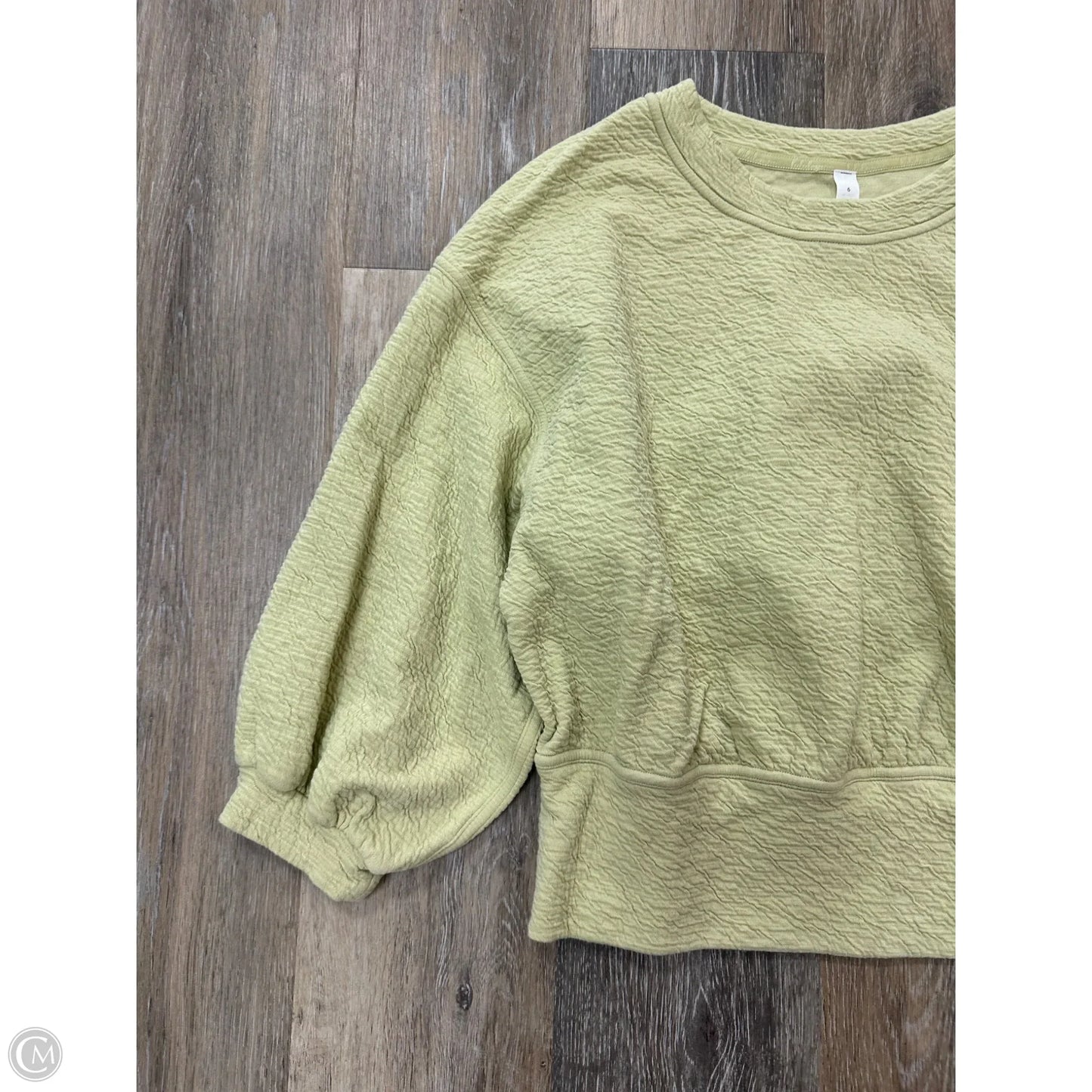 Athletic Sweatshirt Crewneck By Lululemon In Green, Size: 6