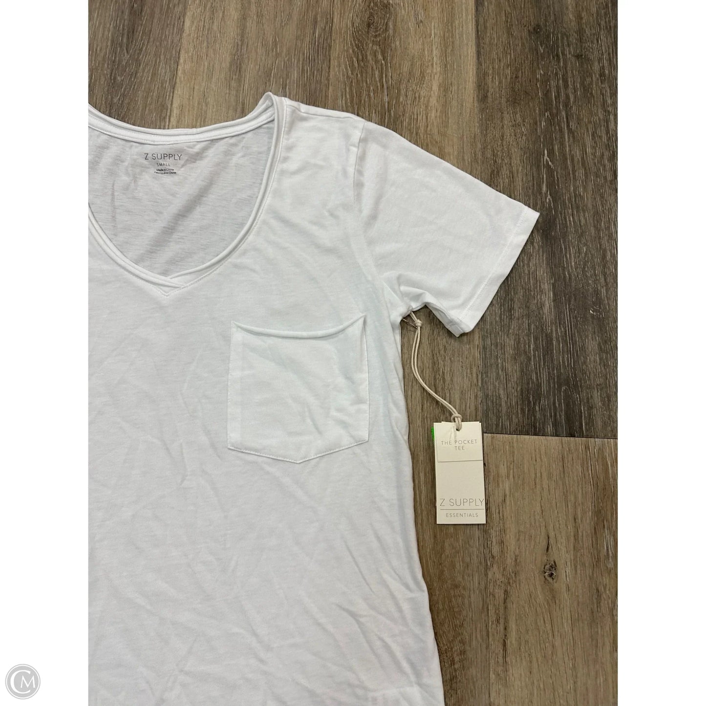 Top Short Sleeve By Z Supply In White, Size: S