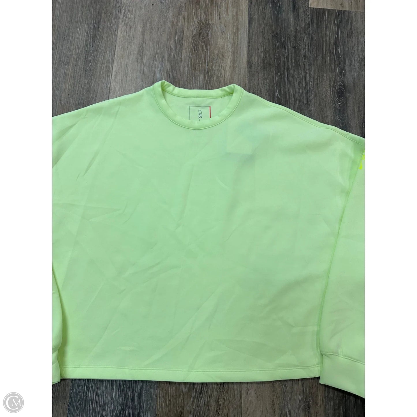 Athletic Sweatshirt Crewneck By Nike Apparel In Green, Size: L