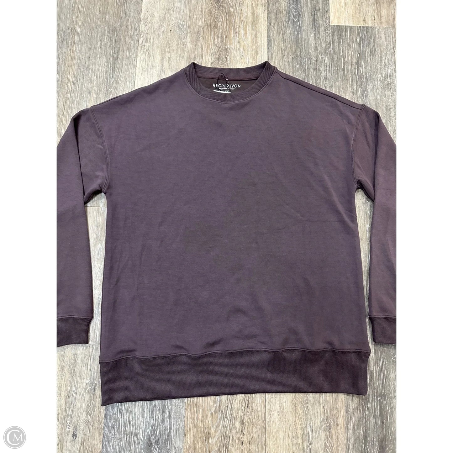 Athletic Sweatshirt Crewneck By Thread And Supply In Brown, Size: S