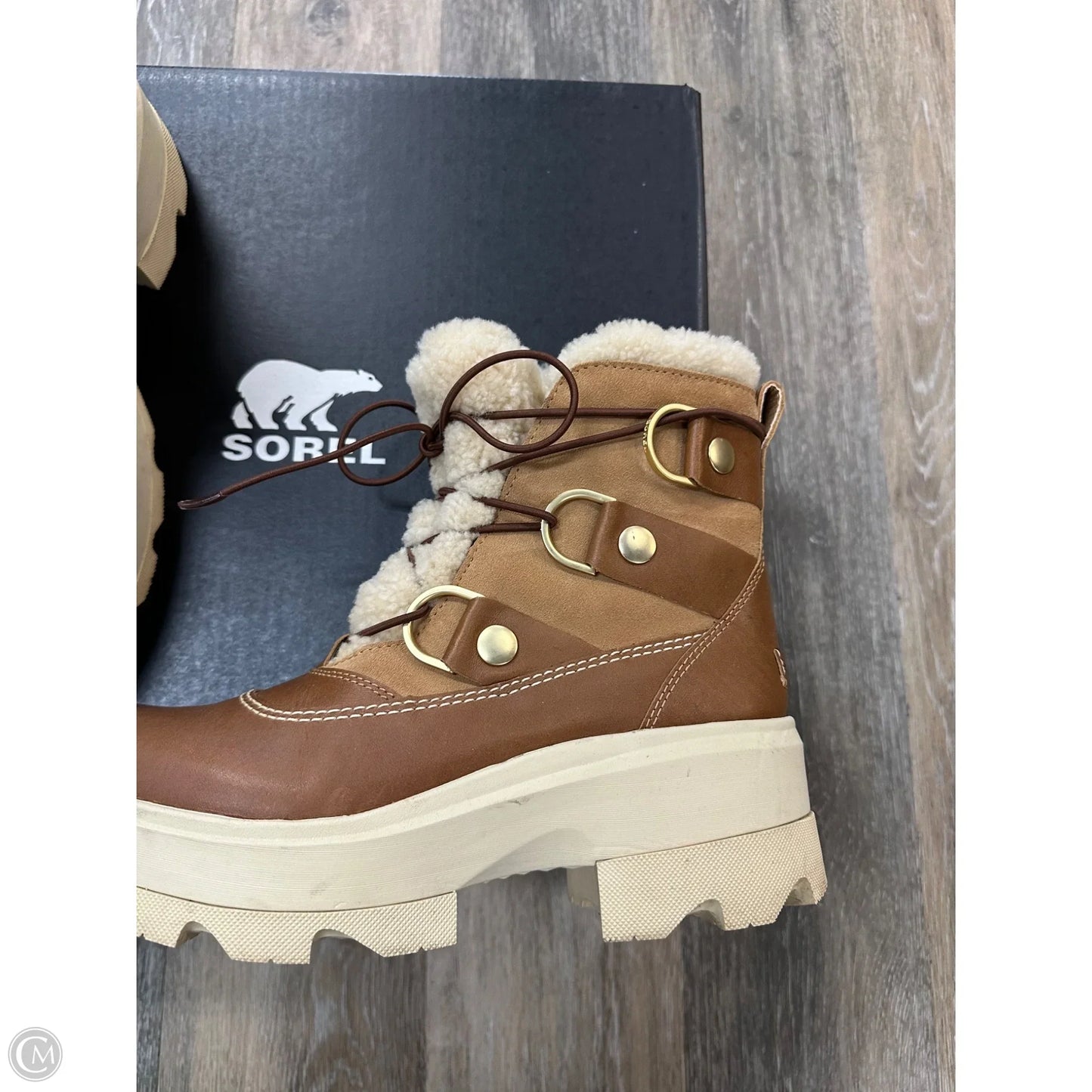 Boots Snow By Sorel In Tan, Size: 10
