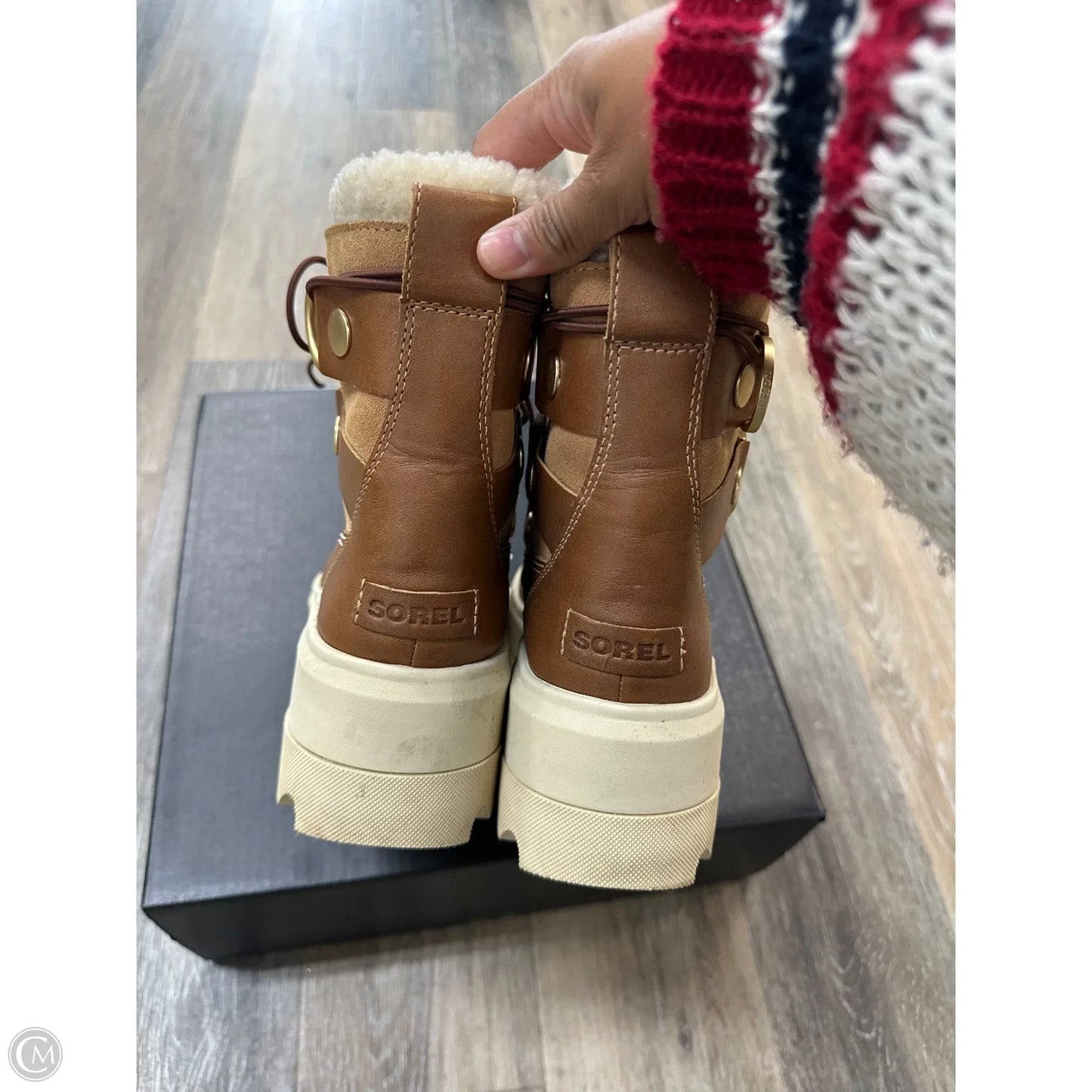 Boots Snow By Sorel In Tan, Size: 10