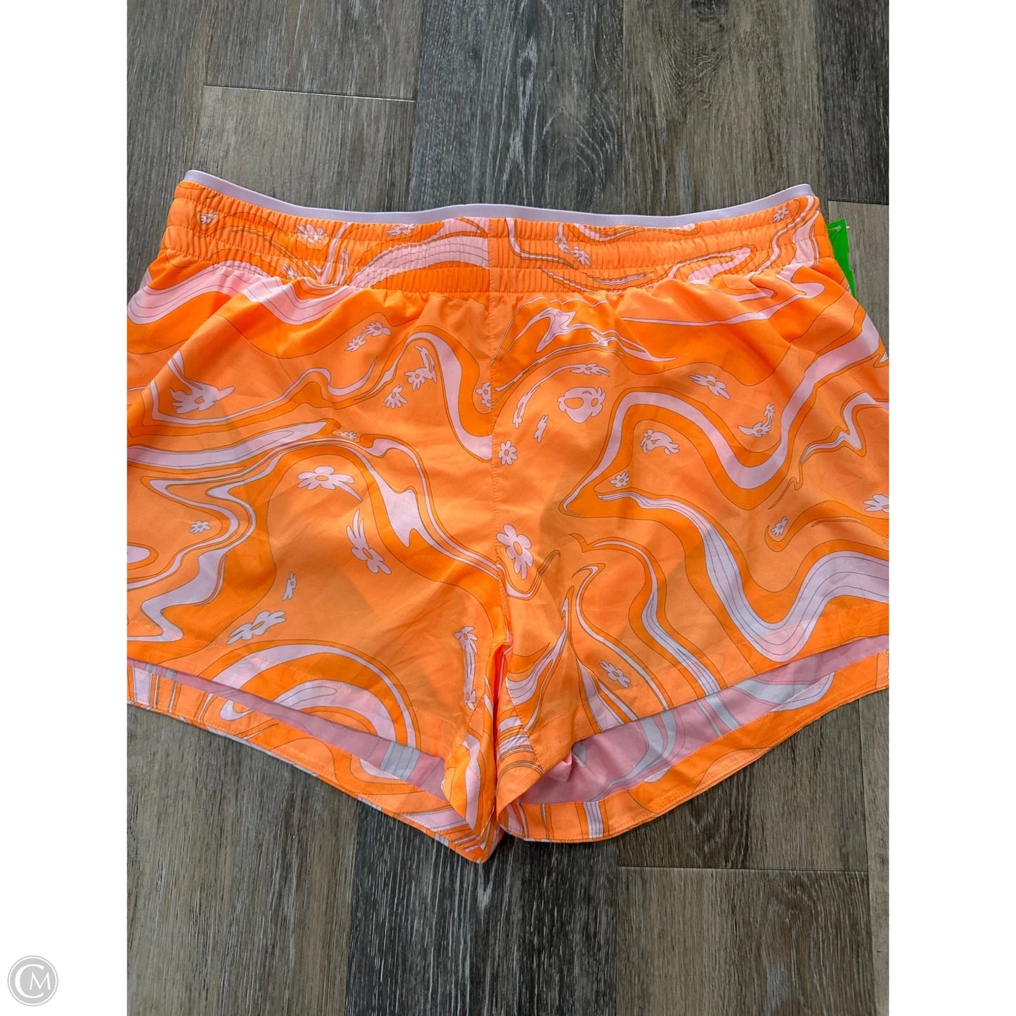 Athletic Shorts By Fabletics In Orange & Pink, Size: Xl