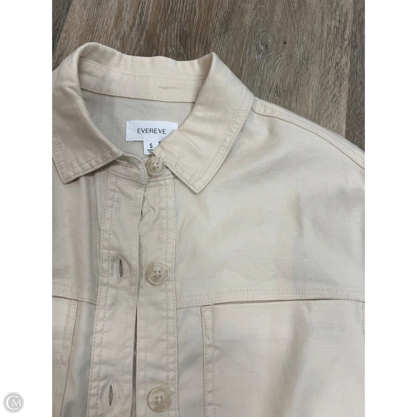Jacket Shirt By Evereve In White, Size: S