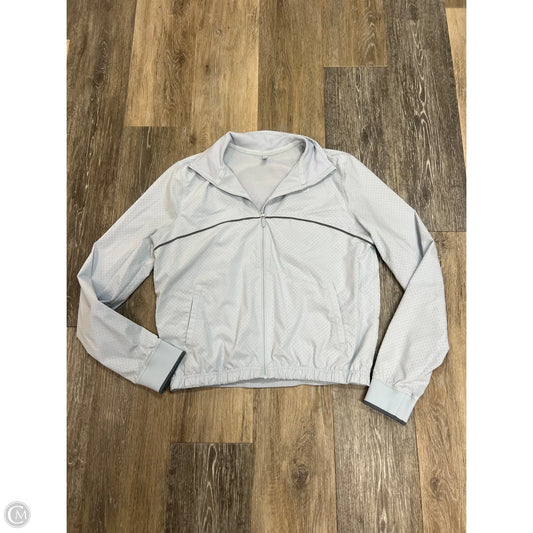 Athletic Jacket By Lululemon In Grey, Size: 6