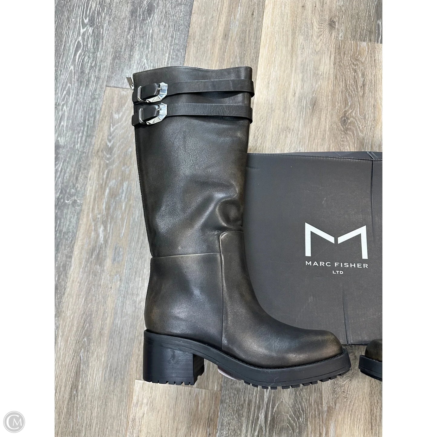 Boots Knee Heels By Marc Fisher In Brown, Size: 7.5