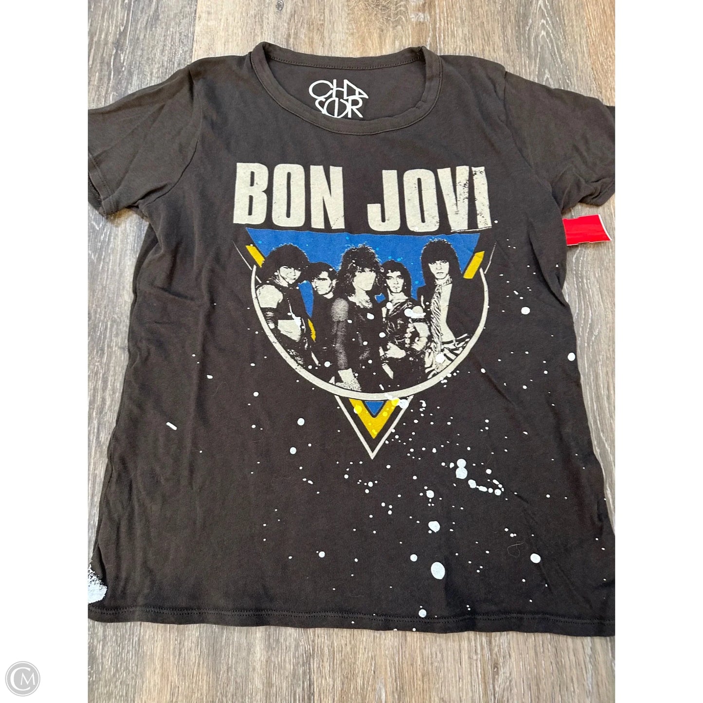 Top Short Sleeve By Chaser In Grey, Size: S